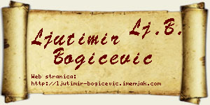 Ljutimir Bogičević vizit kartica